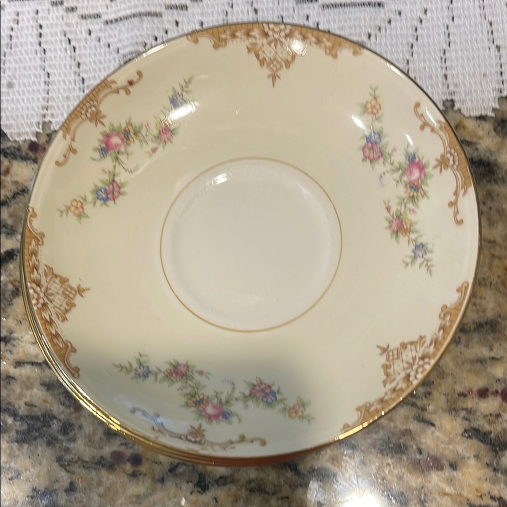 Replacement Eggshell Nautilus (Homer Laughlin) Saucer-Set of 4